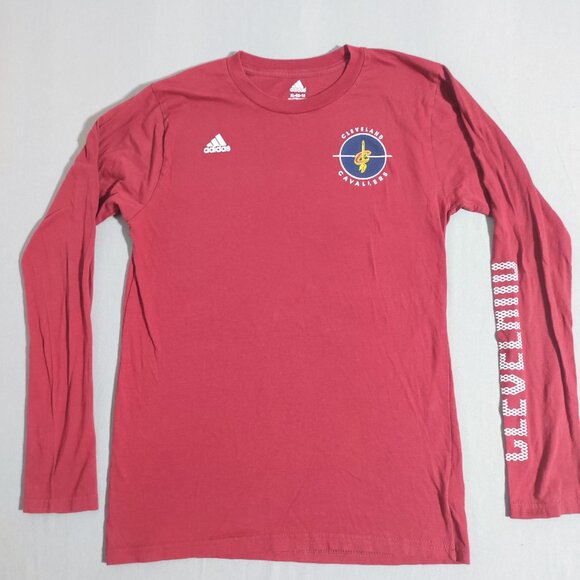 Adidas long sleeve T-shirt boys size XL (18) maroon graphic Cleveland Cavaliers - Picture 1 of 11